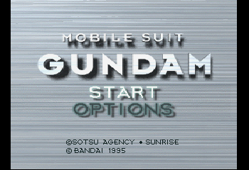 Kidou Senshi Gundam Title Screen